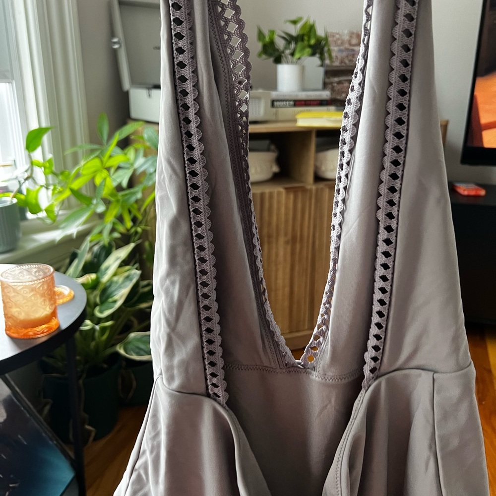 Deep plunge one piece